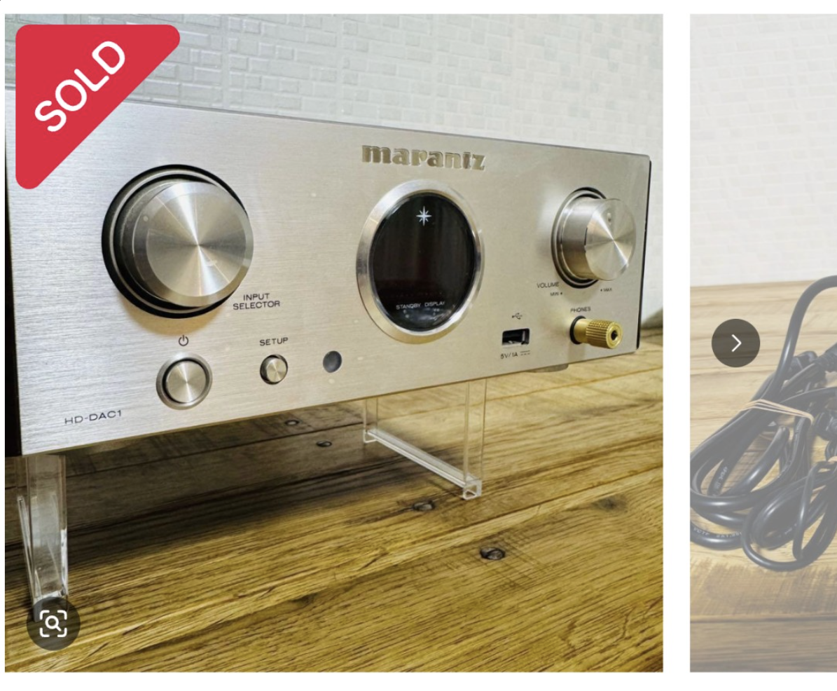 Marantz HD-DAC1 ヘッドホンアンプ ¥38,980で落札