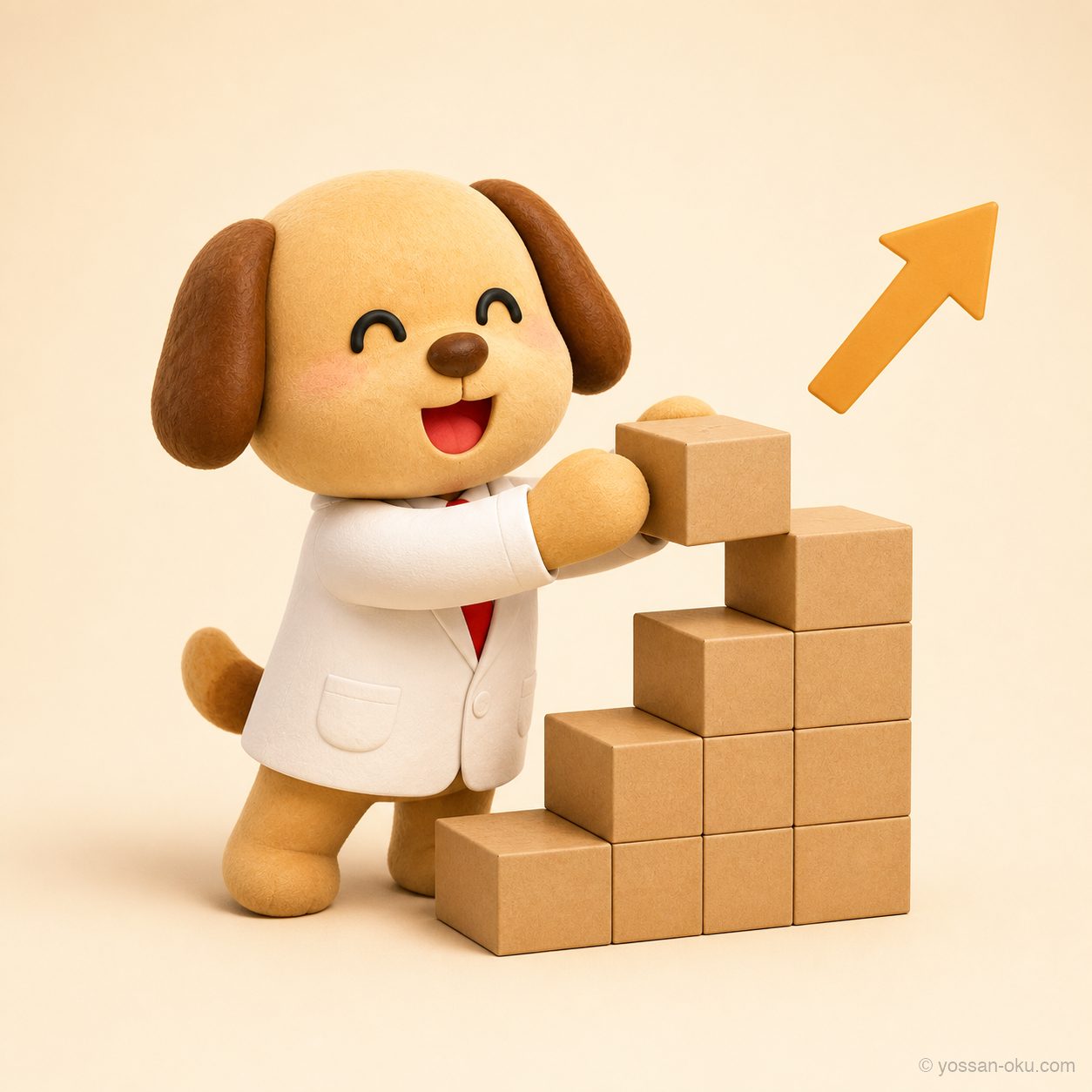 1日1品を積み上げれば月5万円に届くことを表したイメージ