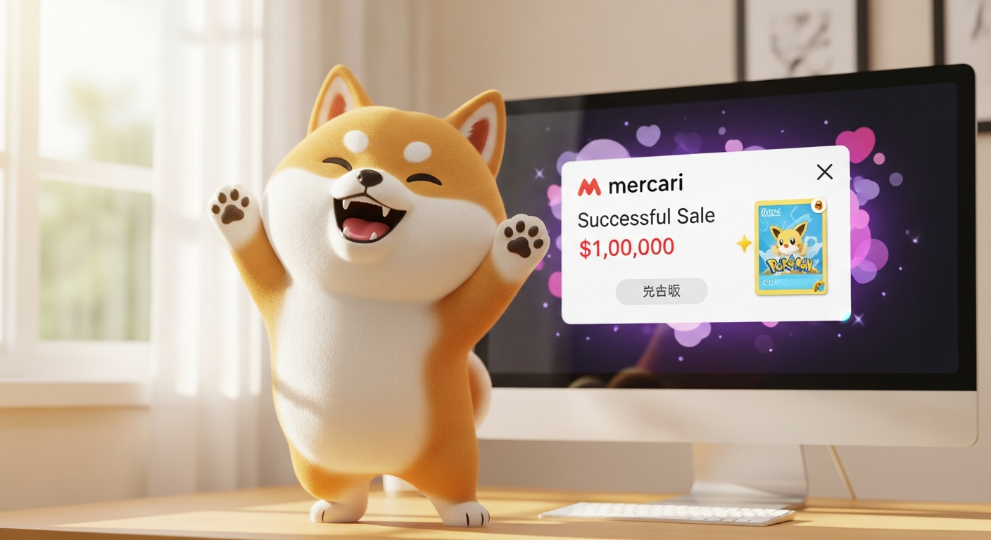 ポケモンカードがメルカリで¥40,000で売れて喜ぶ私